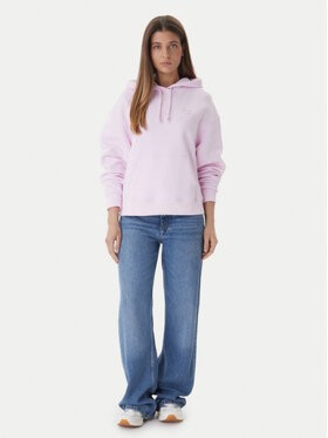 Tommy Jeans Bluza Badge DW0DW19414 Różowy Boxy Fit