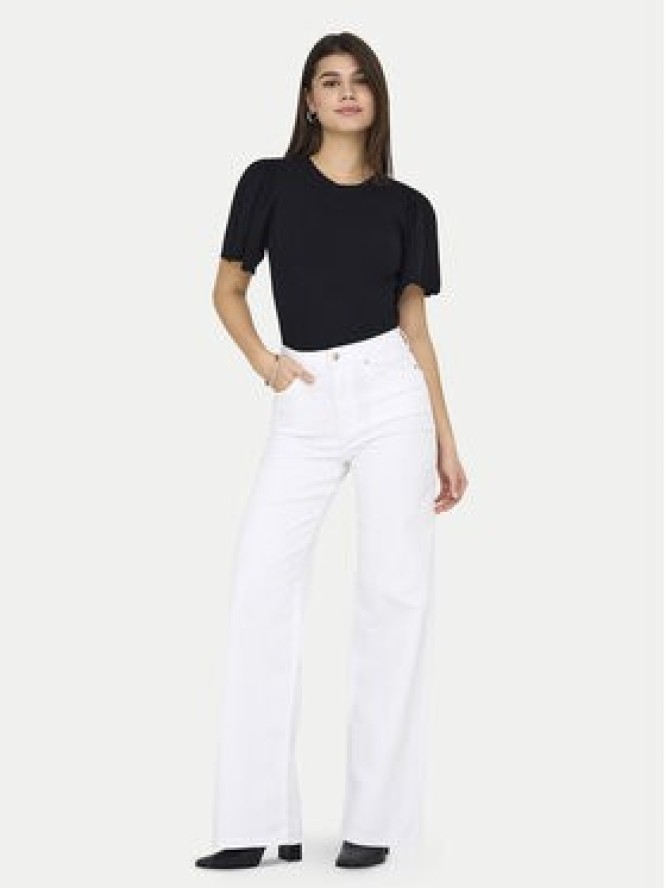 ONLY Jeansy Madison 15310632 Biały Wide Leg