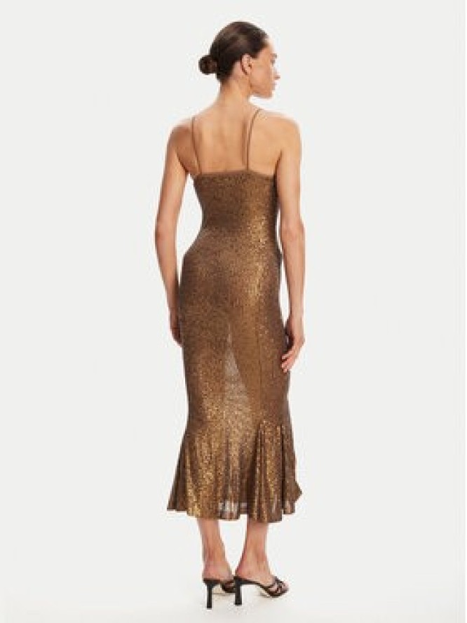 NORMA KAMALI Sukienka koktajlowa ST4243SQ162151 Brązowy Slim Fit