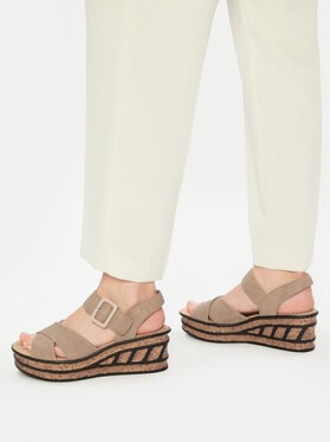 Rieker Sandały 68163-62 Beżowy