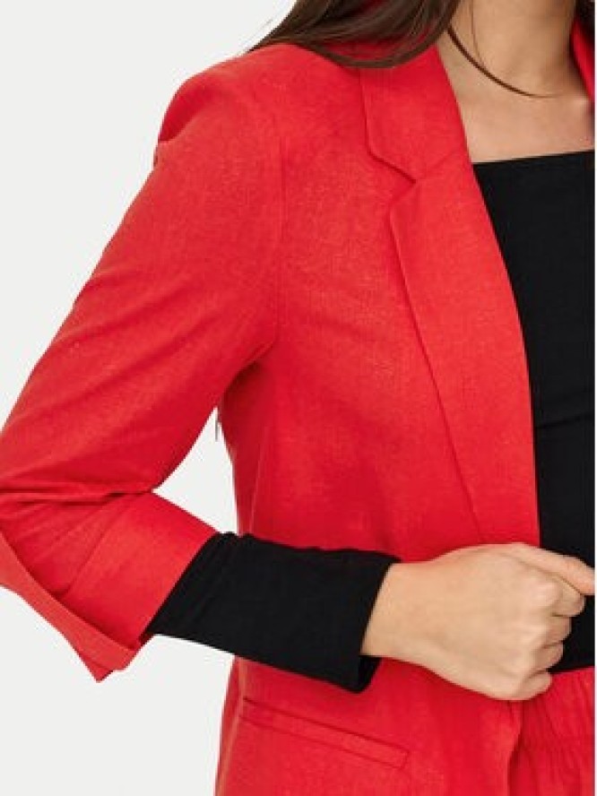 ONLY Marynarka Caro 15312199 Czerwony Loose Fit