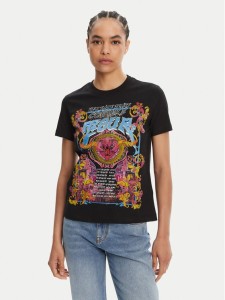 Versace Jeans Couture T-Shirt 78HAHC03 Czarny Regular Fit