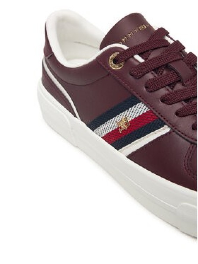 Tommy Hilfiger Sneakersy Th Platform Vulc Leather FW0FW09603 Brązowy