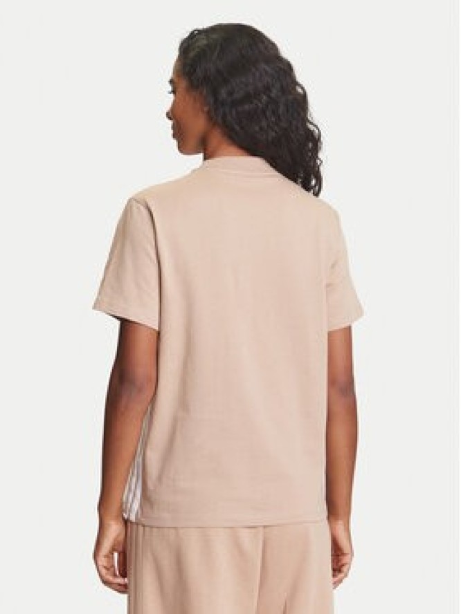 adidas T-Shirt Essentials 3-Stripes JX7616 Beżowy Regular Fit
