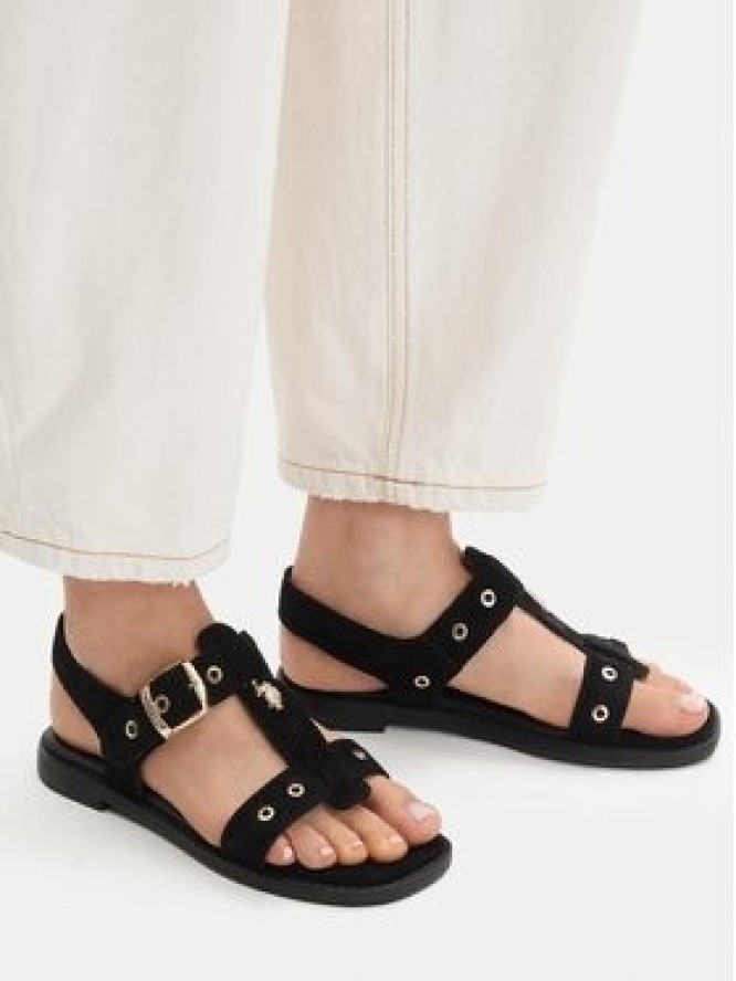 U.S. Polo Assn. Sandały EO-ALYS001W/6S1 Czarny