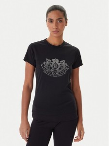 Juicy Couture T-Shirt JCGTK225015 Czarny Slim Fit