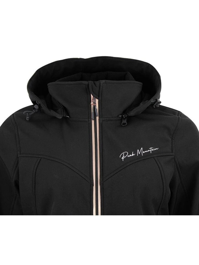 Peak Mountain Kurtka softshellowa "Amaleo" w kolorze czarnym rozmiar: M