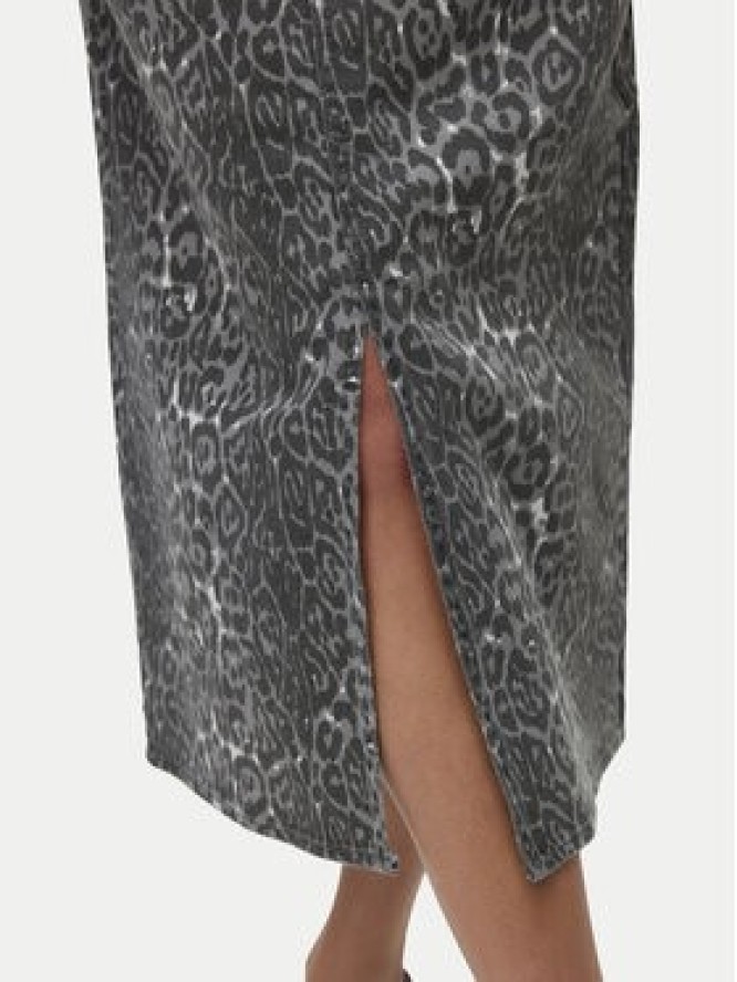 Vero Moda Spódnica jeansowa Veri 10336316 Szary Regular Fit