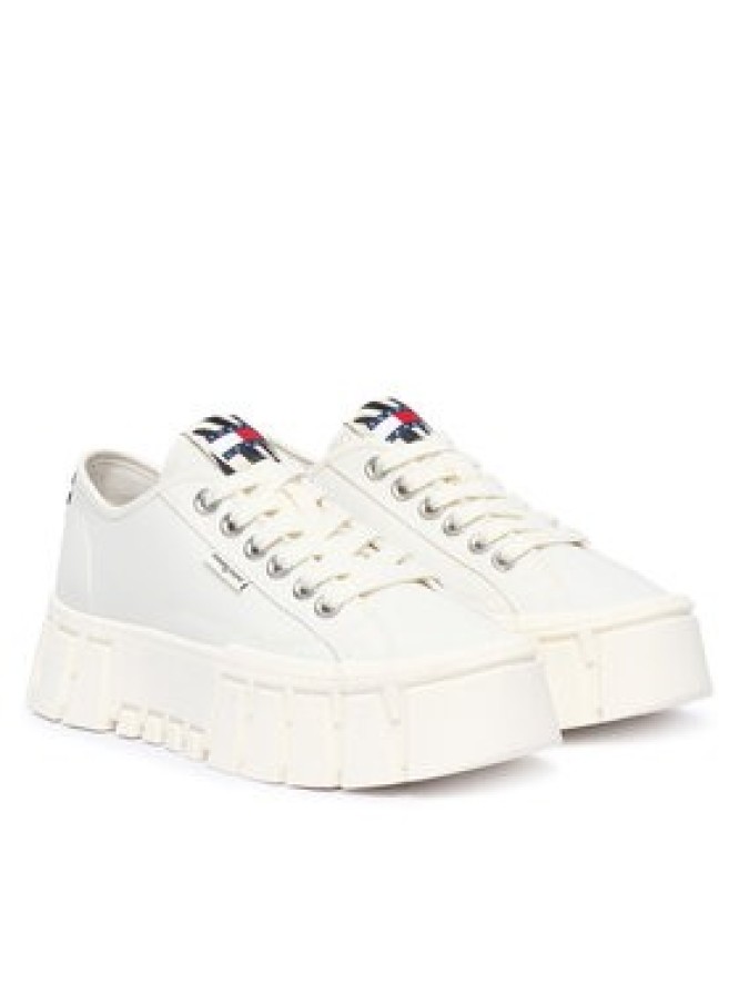 Tommy Jeans Sneakersy Tj Platform Sneaker Zebra EN0EN03070 Biały