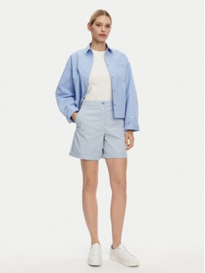 Tommy Hilfiger Szorty materiałowe WW0WW42457 Błękitny Regular Fit