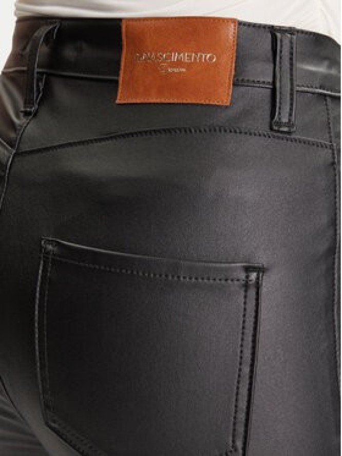 Rinascimento Spodnie z imitacji skóry CFC0126158003 Czarny Skinny Fit