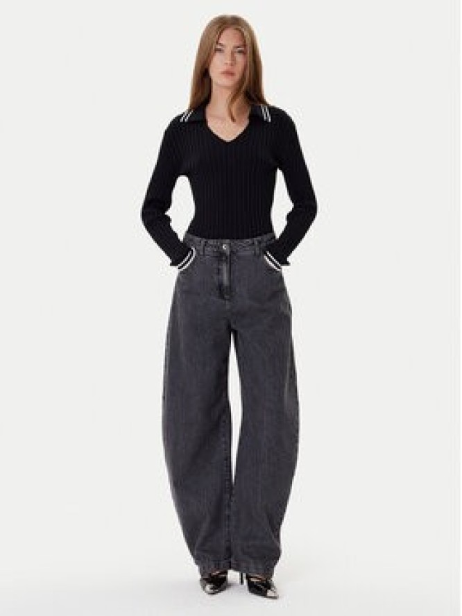 PINKO Sweter Linosa 105418 A2PS Czarny Regular Fit