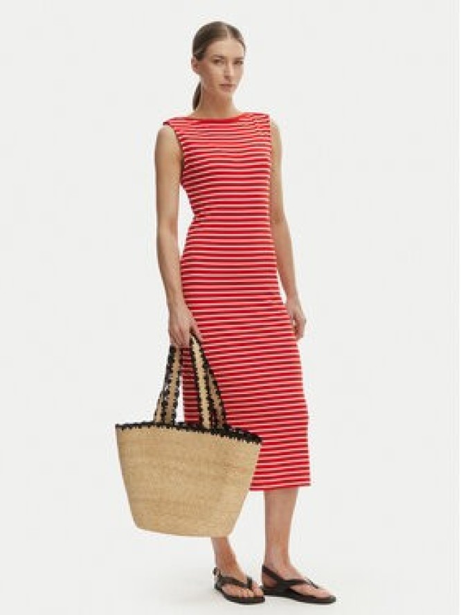 Tommy Hilfiger Sukienka codzienna WW0WW49311 Czerwony Slim Fit