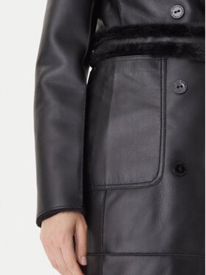 LOLA CASADEMUNT Płaszcz zimowy LF2501015 Czarny Regular Fit