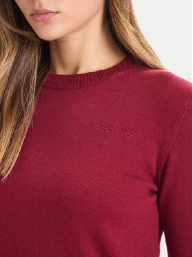 Guess Jeans Sweter W4BR83 Z3HO2 Czerwony Regular Fit