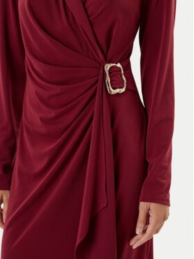 Joseph Ribkoff Sukienka koktajlowa 253145 Bordowy Slim Fit