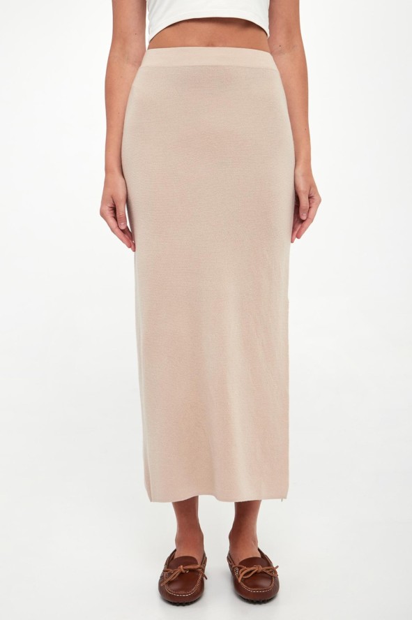 Spódnica wełniana midi Merce1 MARELLA MONOCHROME