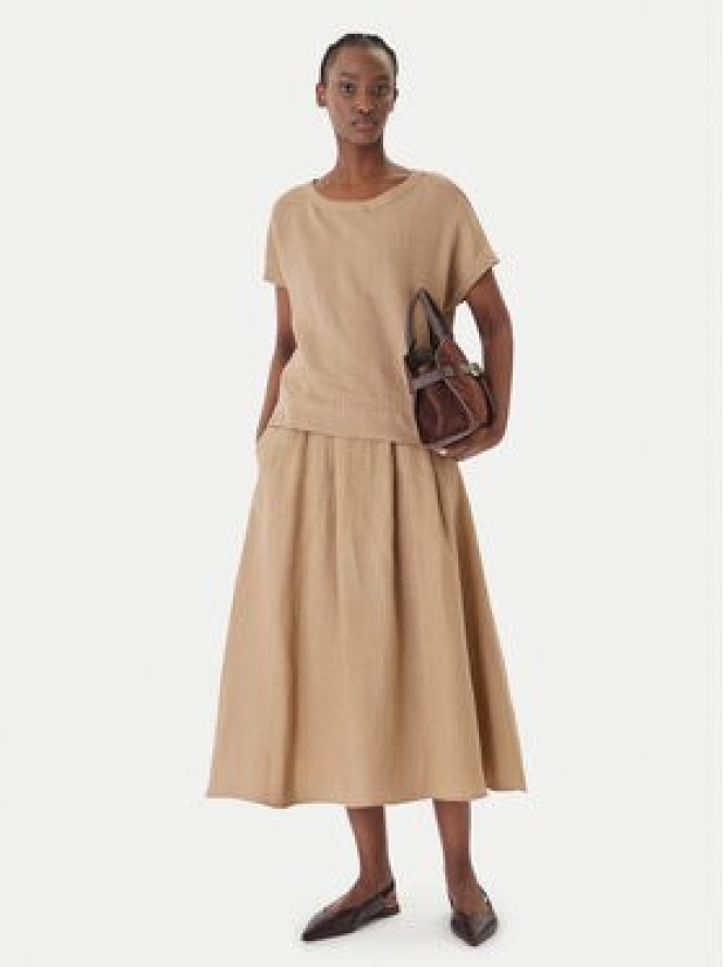 Marella Spódnica trapezowa Biada 2615101082 Beżowy Regular Fit