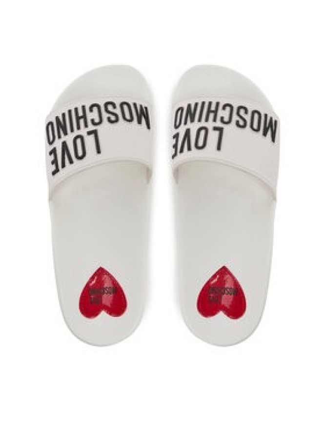 LOVE MOSCHINO Klapki JA28052G1MI14100 Biały