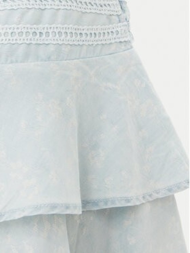 Guess Spódnica mini W5GD85 D5N81 Błękitny Regular Fit