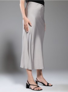 Spódnica midi - szary