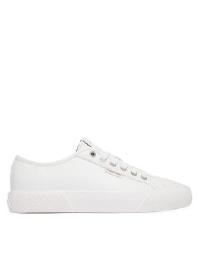 Calvin Klein Trampki Vulc Lace Up Low Lth HW0HW03077 Biały
