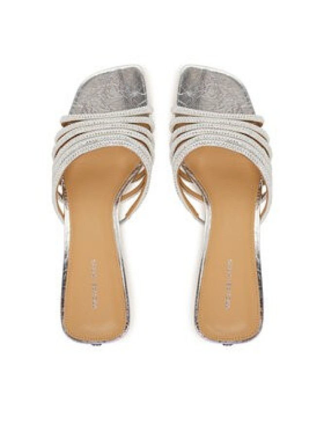 MICHAEL Michael Kors Klapki Haisley 40T5HSMS2S Srebrny