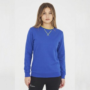 Bluza damska z bawełny NEBI niebieska