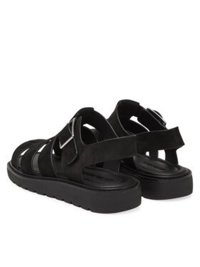 Calvin Klein Jeans Sandały Fisherman Hw Sandal Lth YW0YW01962 Czarny