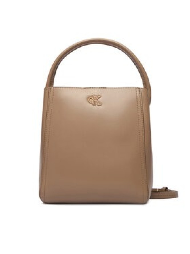 Calvin Klein Torebka Ck Bucket With Strap LV04F3174G Beżowy