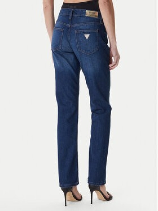 Guess Jeansy W6RA3M D6831 Granatowy Straight Leg