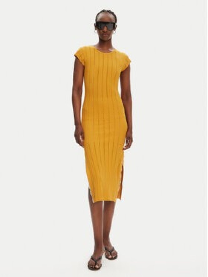 PINKO Sukienka dzianinowa 104745 A2FR Brązowy Regular Fit