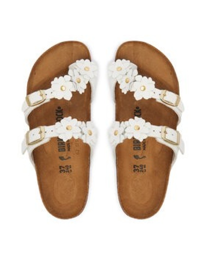 Birkenstock Japonki Mayari Flowe Embellishment 1032060 Biały