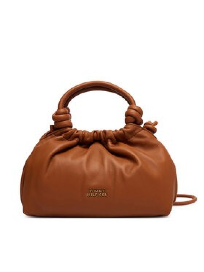 Tommy Hilfiger Torebka Th Soft Leather Med Crossover AW0AW18369 Brązowy