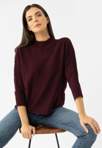 Burgundowy sweter S-TILLY