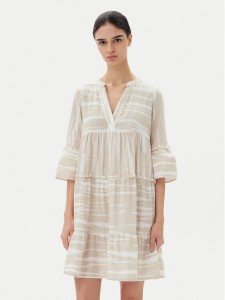 Vero Moda Sukienka letnia Dicthe 10225127 Beżowy Loose Fit