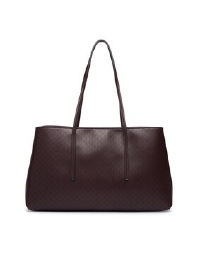 Calvin Klein Torebka Emblem Aop Medium Work Tote LV04F3786G Bordowy