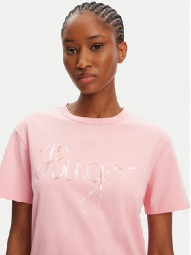 HUGO T-Shirt Damacia_5 50544868 Różowy Regular Fit