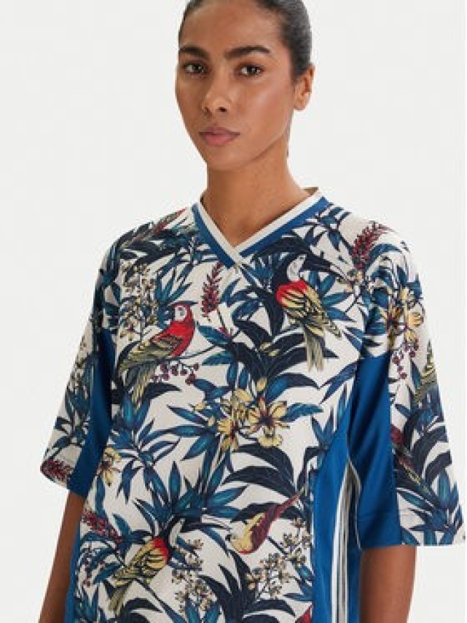 adidas T-Shirt Farm Rio Premium KD4629 Niebieski Loose Fit