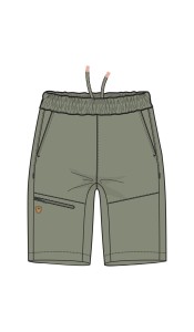 Trespass Siglos – damskie krótkie spodenki Adventure w stylu vintage khaki