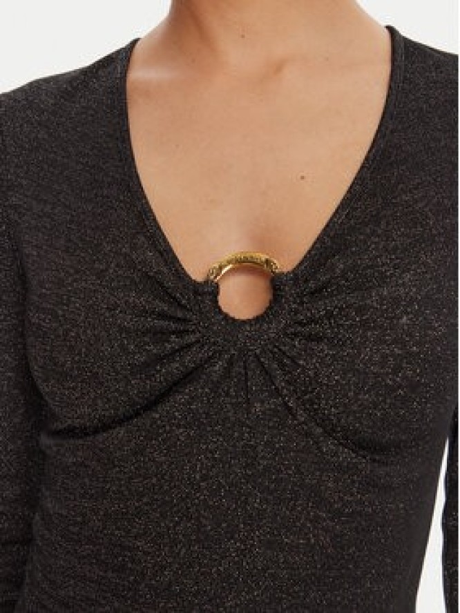 Just Cavalli Bluzka 79PAH638 J0251 Czarny Slim Fit