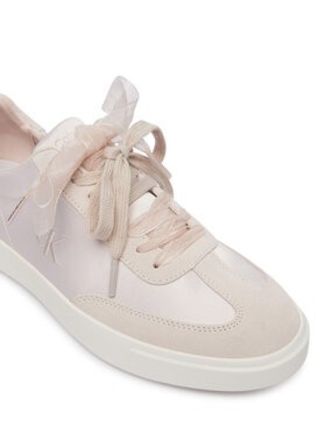 Calvin Klein Sneakersy Low Pro Cupsole Wt Satin Mix HW0HW03288 Różowy jasny