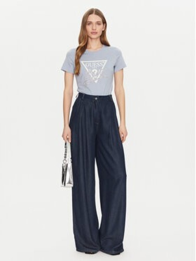 Guess T-Shirt W5GI05 I3Z14 Błękitny Regular Fit