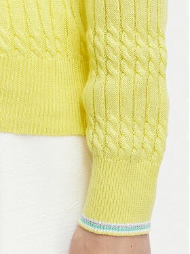 Beverly Hills Polo Club Sweter P-SS26W-M537390 Żółty Regular Fit
