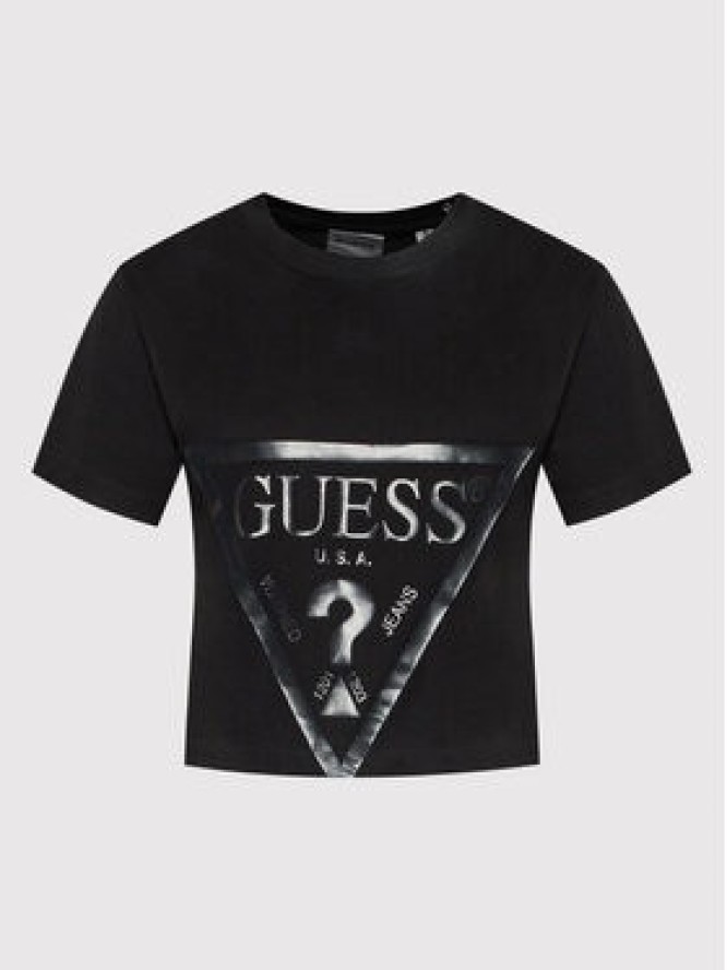 Guess T-Shirt V2YI06 K8HM0 Czarny Regular Fit