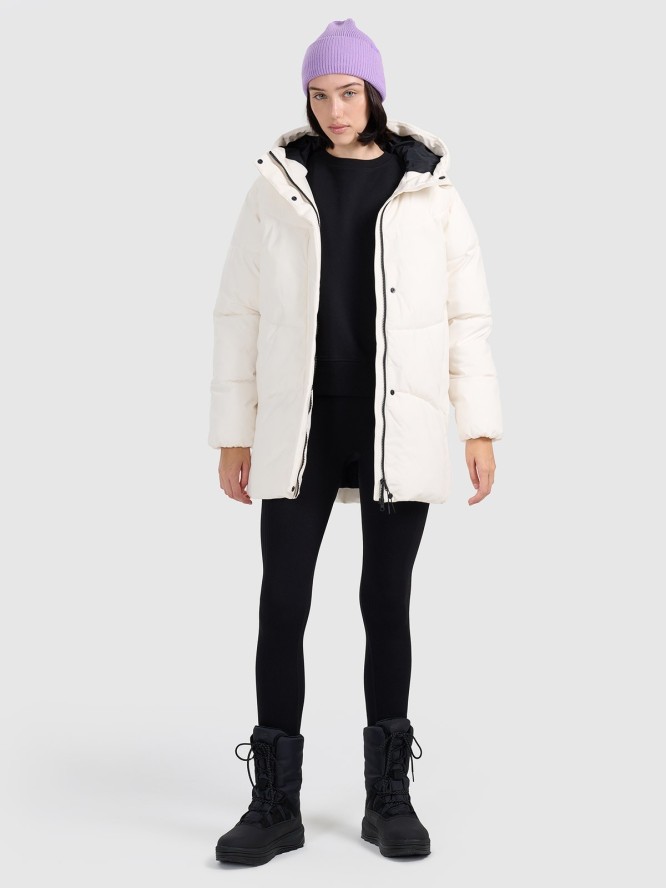4F Kurtka puchowa z wypełnieniem syntetycznym damska - biała XXL