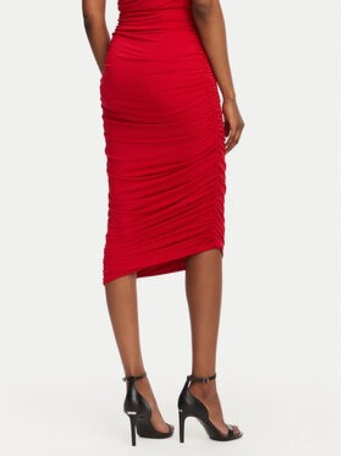 ACCESS FASHION Spódnica ołówkowa 63-6001-326 Czerwony Slim Fit