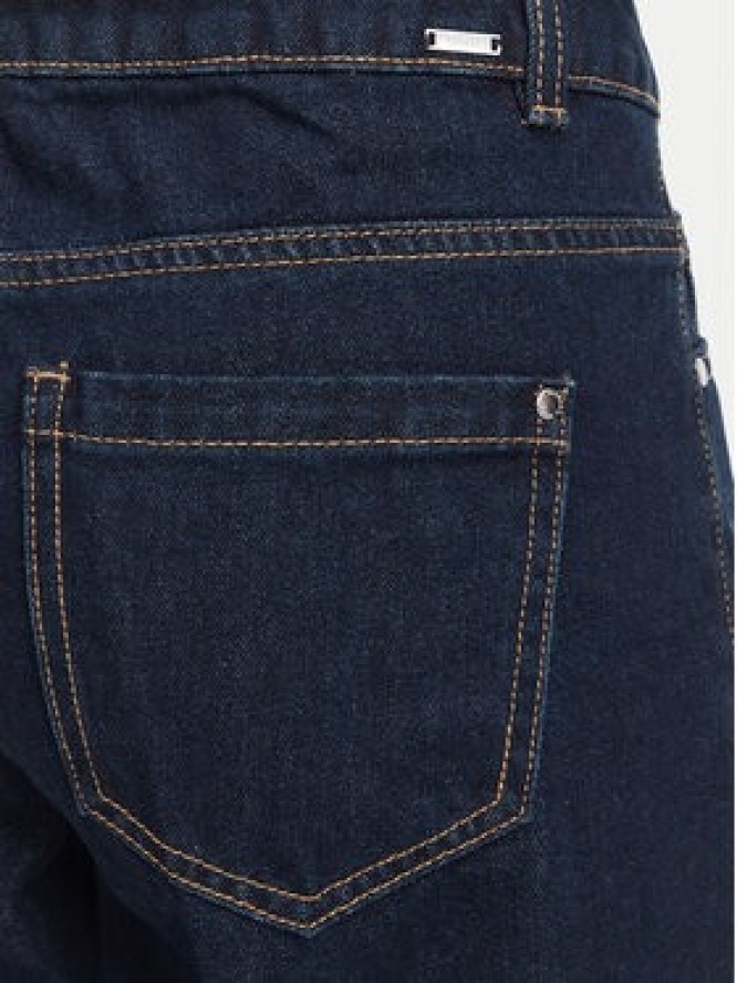 Morgan Jeansy 252-PREVER Granatowy Straight Fit