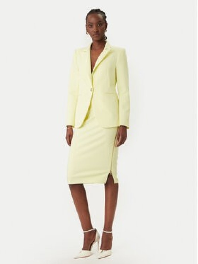 Rinascimento Spódnica ołówkowa CFC0127985003 Żółty Slim Fit