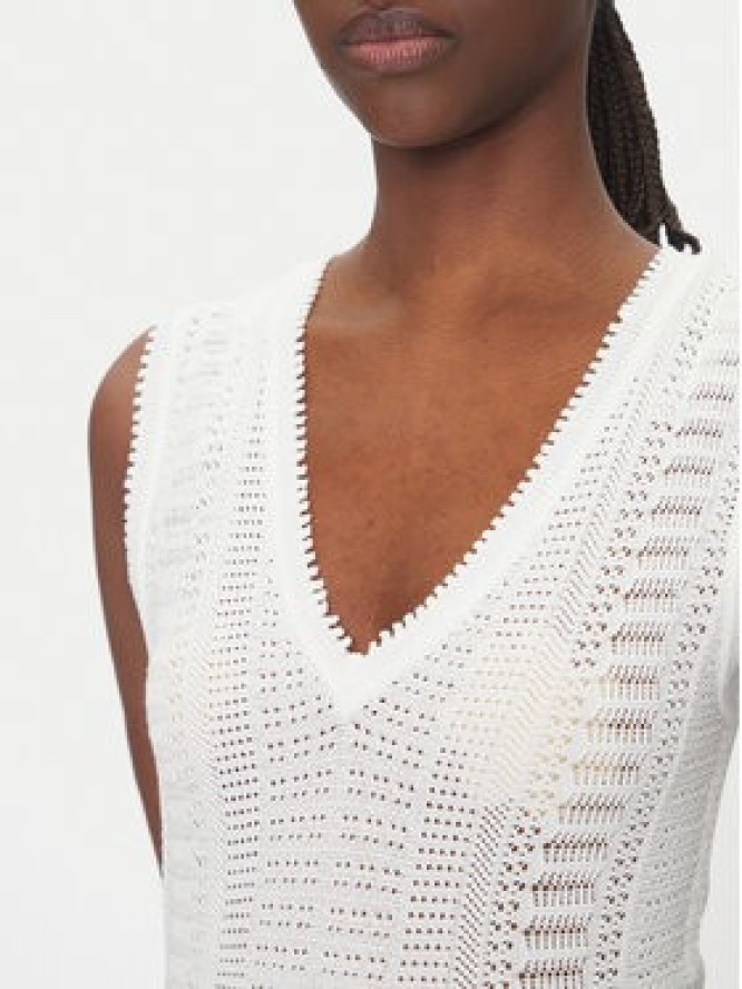 Morgan Top 242-MUSHU Biały Slim Fit